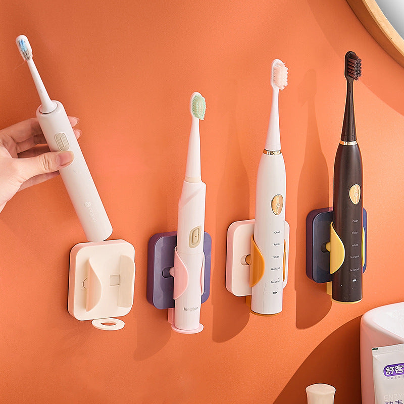 Punch-Free Electric Toothbrush Toilet Rack Wall-Mounted Bathroom Storage Leak-Proof Electric Discharge Toothbrush Drain Bracket