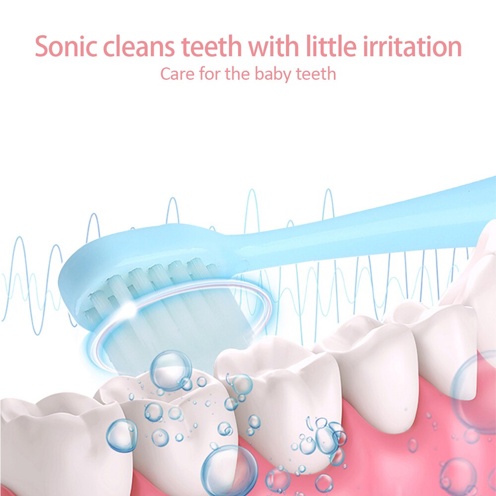 New Hot Children Electric Toothbrush Cartoon Pattern Tooth Brush Electric Teeth Tooth Brush For Kids with Soft Replacement Head