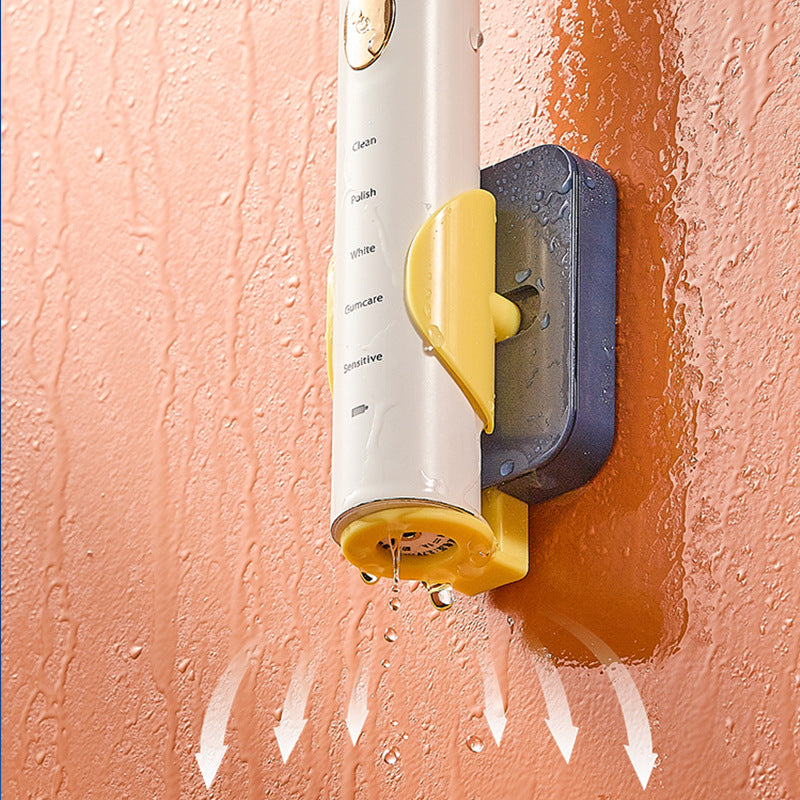 Punch-Free Electric Toothbrush Toilet Rack Wall-Mounted Bathroom Storage Leak-Proof Electric Discharge Toothbrush Drain Bracket